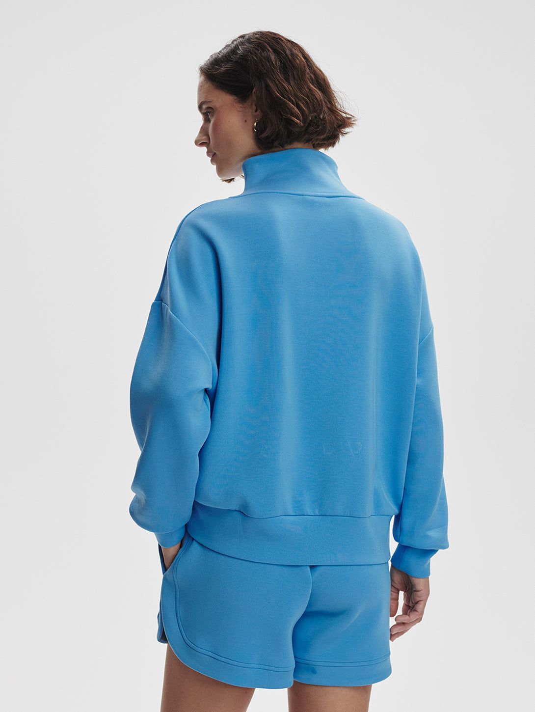 Hawley Half Zip Sweatshirt - Azure Blue