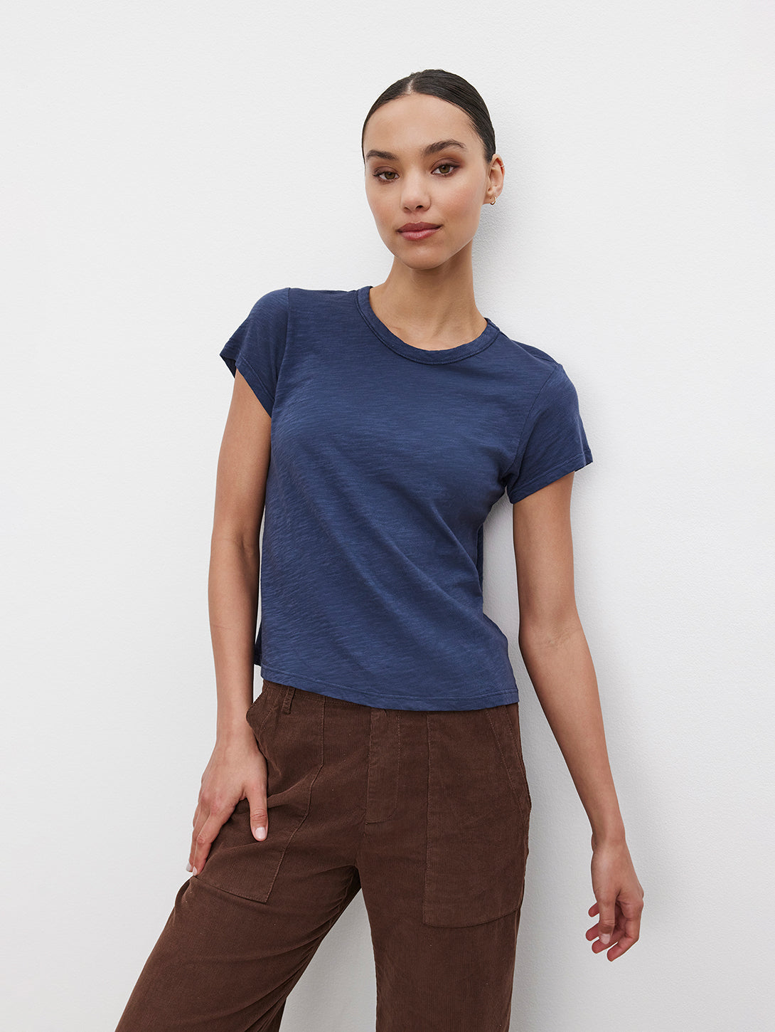 Marie Originals Round Neck Short Sleeve - Bluechip