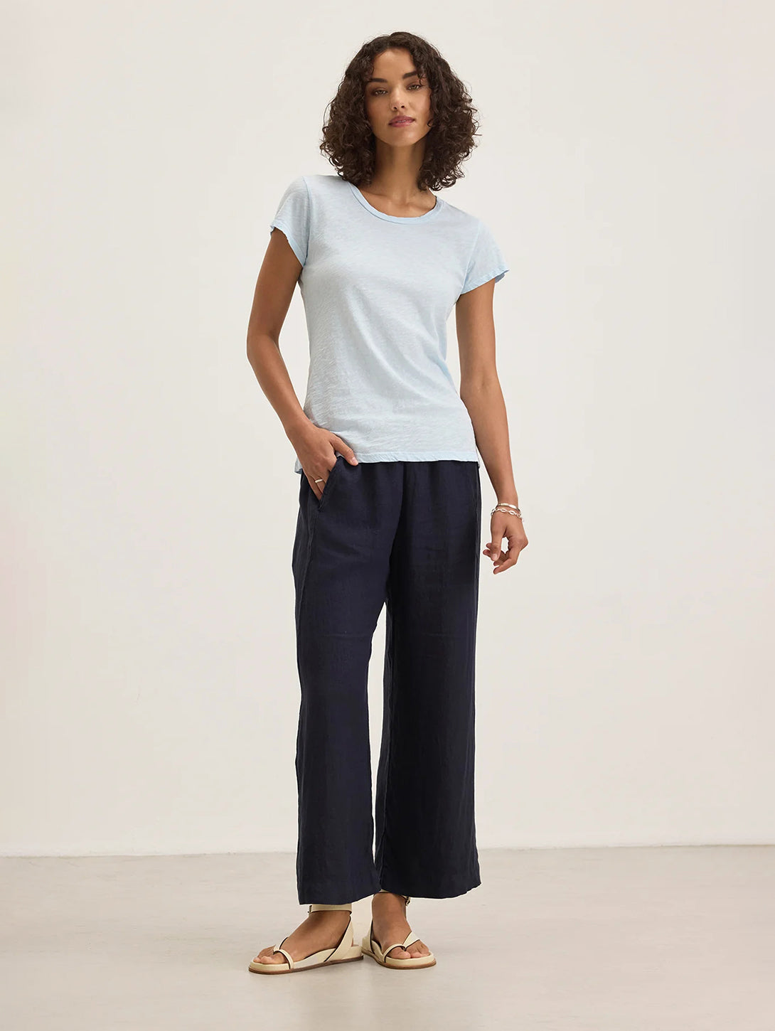 Lola Linen Pant - Shadow