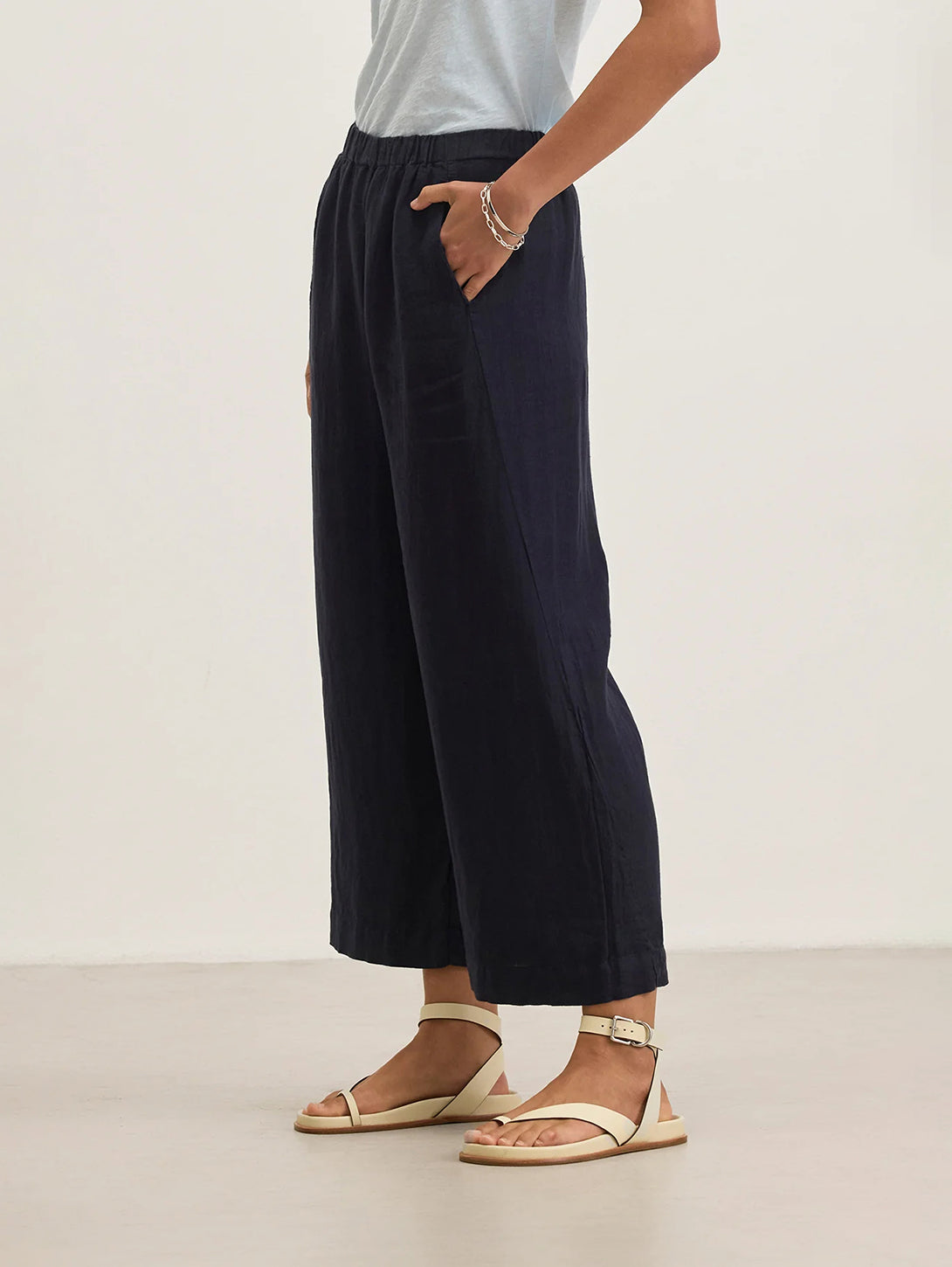 Lola Linen Pant - Shadow